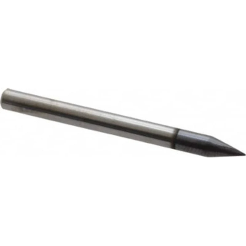 KYOCERA SGS 1/64, 1/32 LOC, 1/8 Shank Diam, 1-1/2 OAL, 3 Flute, Solid Carbide Square End Mill Single End, AlTiN Finis...